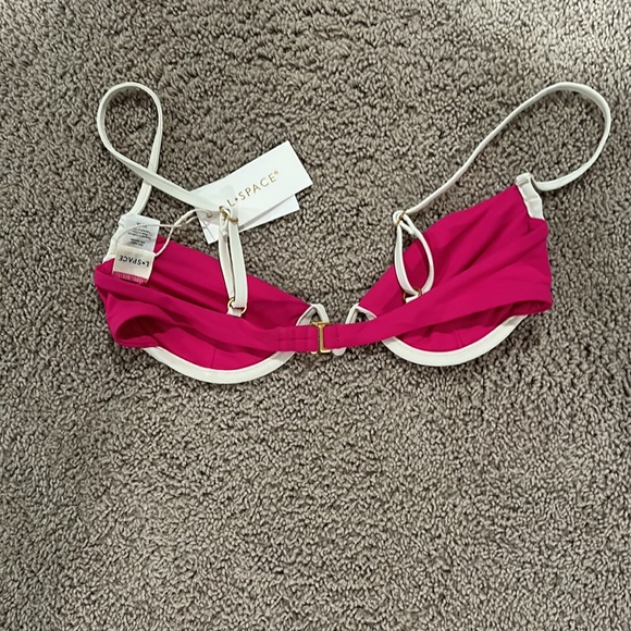 NWT L*Space hot pink bikini top - Picture 2 of 2